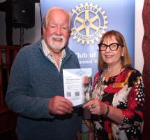 L-R Scott Galloway Club President Liz McEwan